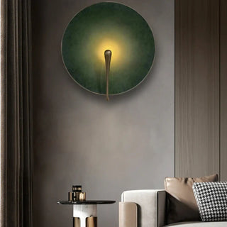 Artistic tinted aluminum wall light close-up – sculptural premium finish
