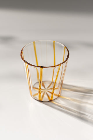 artisan blue drinking glass