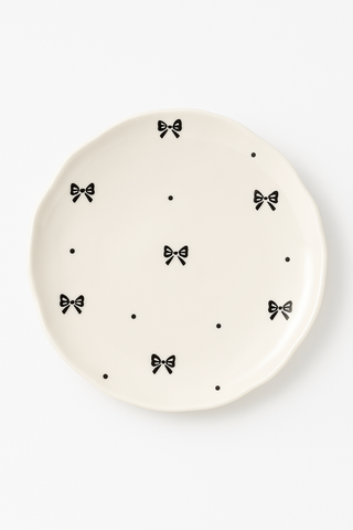 floral-motif ceramic dinner plate