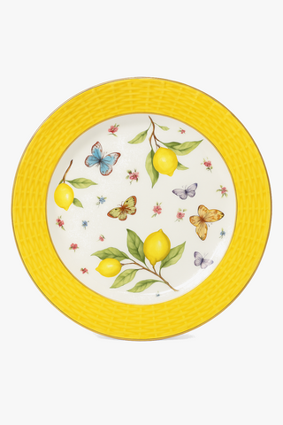 lemon-motif ceramic carafe