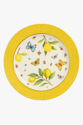 lemon-motif ceramic carafe