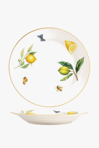 lemon-motif ceramic carafe