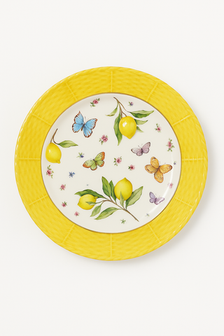 lemon-motif ceramic carafe