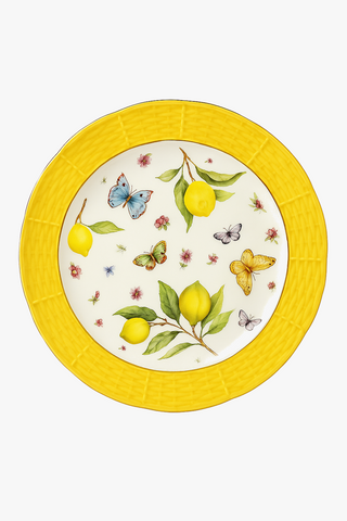 lemon-motif ceramic carafe
