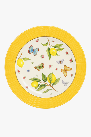 lemon-motif ceramic carafe