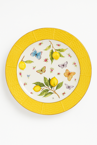 lemon-motif ceramic carafe