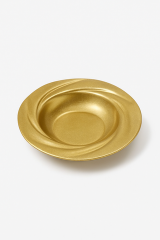 vintage stainless steel soup plate