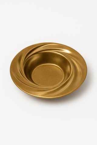 vintage stainless steel soup plate