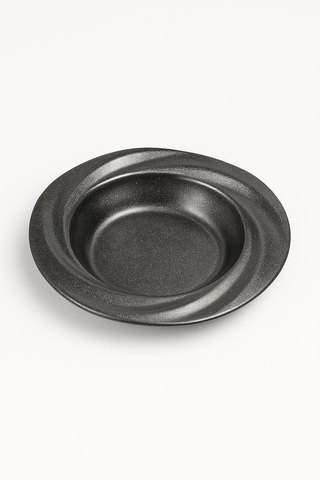 vintage stainless steel soup plate