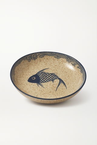 japanese floral-motif ceramic dessert plate