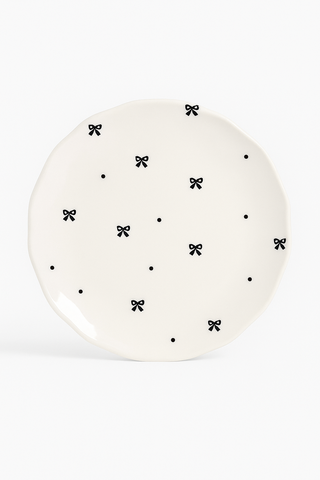 floral-motif ceramic dinner plate