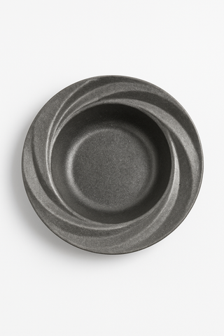 vintage stainless steel soup plate