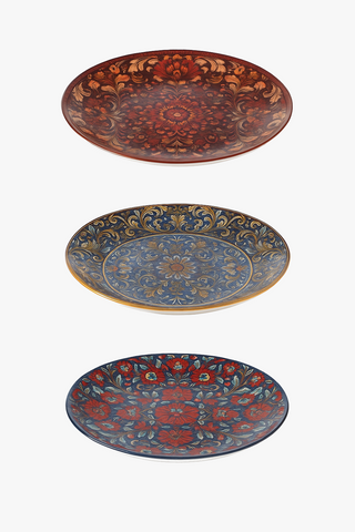 bohemian ceramic dinner plate