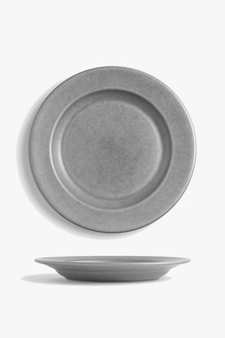 vintage stainless steel dinner plate