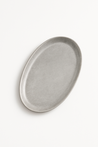 vintage stainless steel dinner plate
