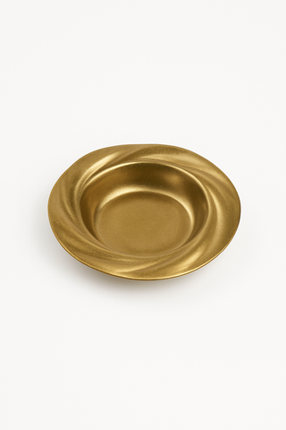 vintage stainless steel soup plate