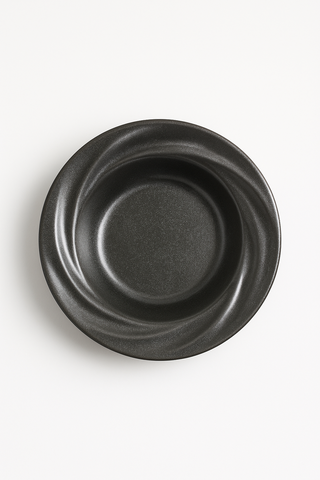 vintage stainless steel soup plate