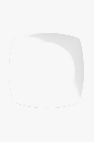 set of 6 square porcelain dinner plates