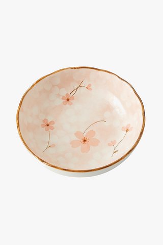 japanese floral-motif ceramic dinner plate