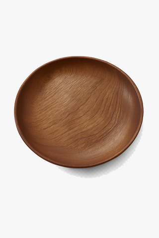 rustic wood dinner plate