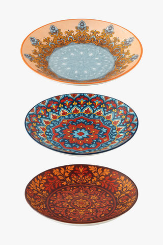 bohemian ceramic dinner plate