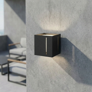 Modern Black Wall Light – Perforated Metal Sconce | LED Compatible Ambient Lighting