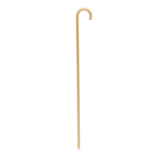 Luxury brass jeweled handle handmade Italian designer walking cane detail