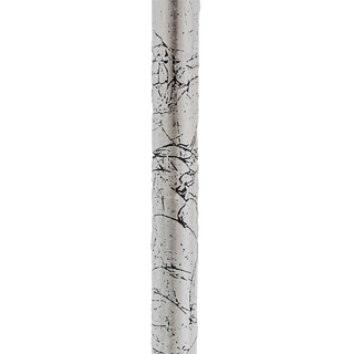 Crystal ball handle silver shaft brass end handmade Italian luxury walking cane detail