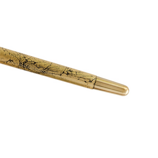 Crystal ball gold shaft rubber tip handmade Italian luxury walking cane detail