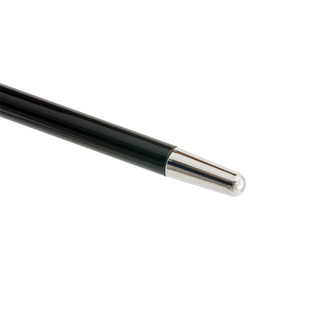 Silver lion handle brass tip wooden shaft handmade Italian luxury walking cane handle detail