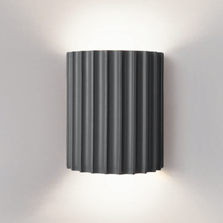Modern resin wall sconce half circle illuminated — curl shade