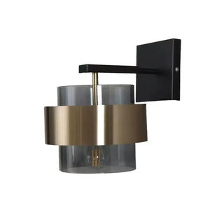 VELAI glass brass wall light premium close-up