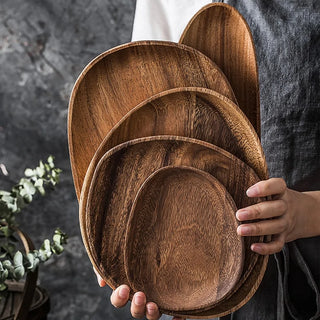 wood tableware set earthworks natural finish dishes handcrafted bowls rustic dining close-up