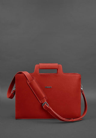women leather laptop bag handmade durable briefcase businesswoman style close-up