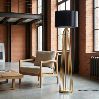 Dimmable LED Floor Lamp – Modern Metal Design With Adjustable Light Ambiance