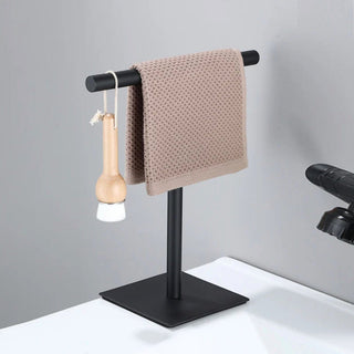 tall minimalist freestanding towel rack bathroom stand easy reach set view