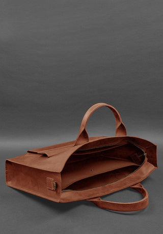 leather laptop bag vintage crazy horse leather briefcase detachable sleeve close-up