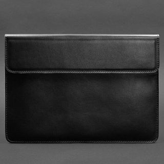 leather laptop sleeve magnetic closure genuine leather macbook pro case 15 inch natural view
