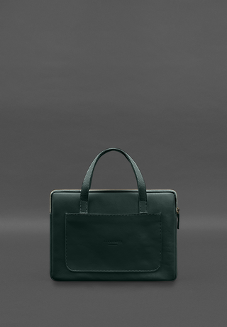 mens leather laptop bag handcrafted durable briefcase professionals lifestyle view