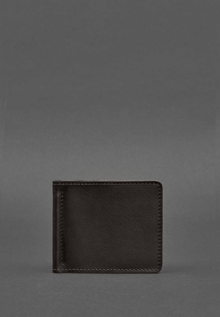 slim leather wallet haven money clip elegant durable billfold men's detail