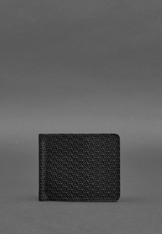 men's leather wallet haven designer slim wallet money clip card slots angle view