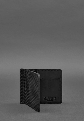 mens leather wallet haven handcrafted slim leather wallet money clip card slots close-up