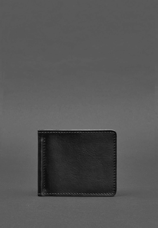 men's leather wallet haven slim durable leather wallet money clip card slots detail