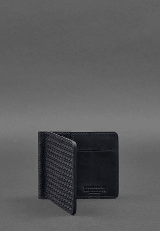 men's leather wallet haven designer slim wallet money clip card slots close-up