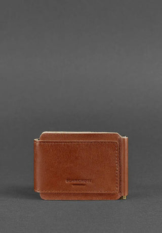 men's leather wallet haven slim money clip card slots durable premium accessory side view