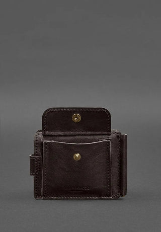 vintage leather purse clip haven slim designer wallet classic billfold style close-up