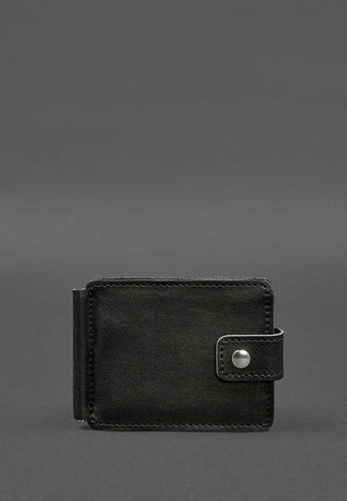 vintage leather purse clip haven slim designer wallet classic billfold style top view