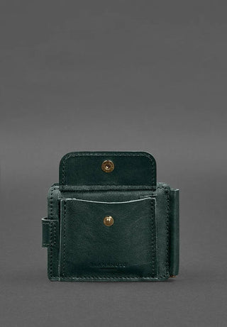 vintage leather purse clip haven slim stylish wallet retro texture design detail
