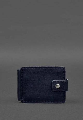 vintage leather purse clip haven slim designer wallet classic billfold style angle view