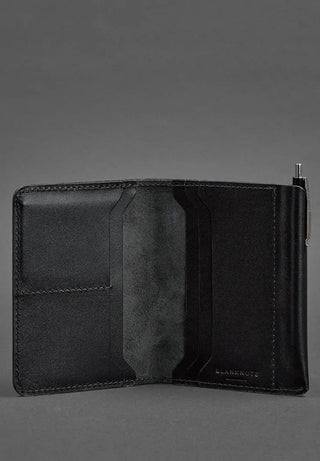 leather purse wallet haven handmade durable billfold multiple card slots close-up